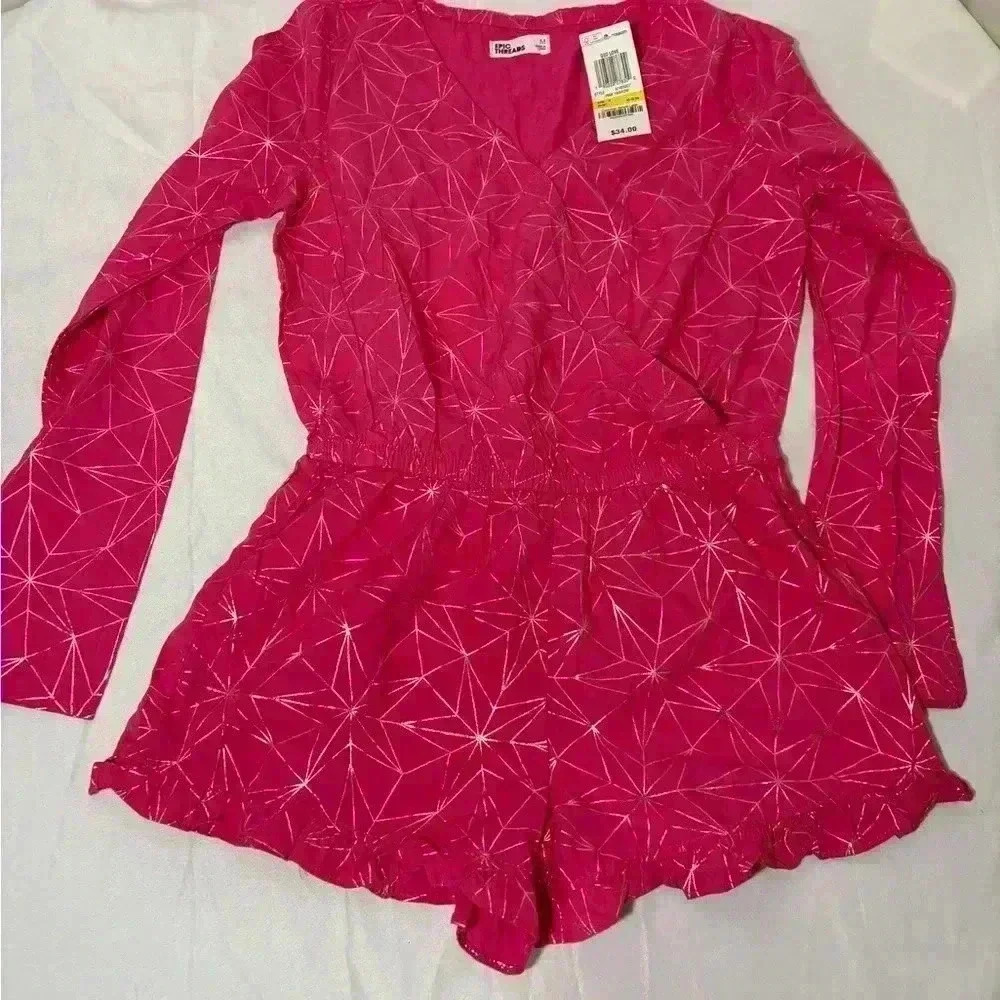 New with tags, girls size medium romper, #A031 - Picture 2 of 5